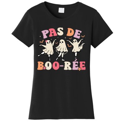 Pas De BooréE Ghost Ballet Dancer Halloween Dance Teacher Women's T-Shirt