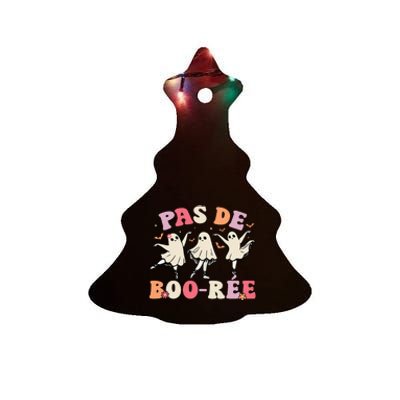 Pas De BooréE Ghost Ballet Dancer Halloween Dance Teacher Ceramic Tree Ornament