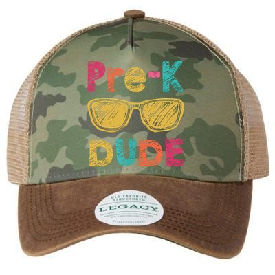 Prek Dude Back To School First Day Of Preschool Gift Legacy Tie Dye Trucker Hat