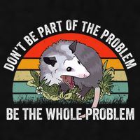 Possum Don't Be Part Of The Problem Be The Entire Problem Funny Opossum Ladies PosiCharge Tri-Blend Wicking Tank