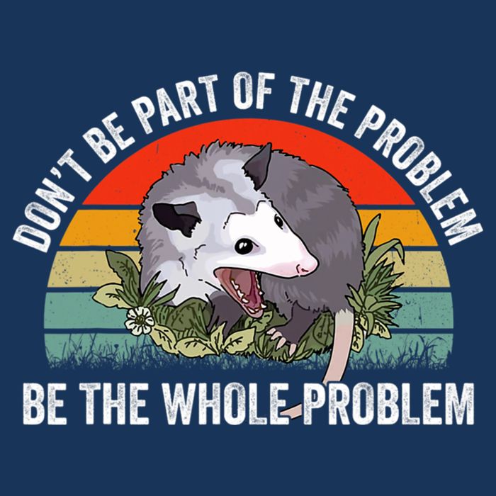 Possum Don't Be Part Of The Problem Be The Entire Problem Funny Opossum Infant Baby Jersey Bodysuit