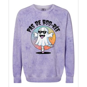 Pas De Boo Ree Funny Ghost Dance Ballet Halloween Colorblast Crewneck Sweatshirt