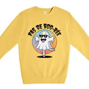 Pas De Boo Ree Funny Ghost Dance Ballet Halloween Premium Crewneck Sweatshirt