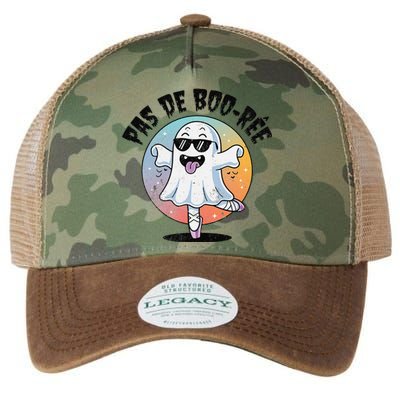 Pas De Boo Ree Funny Ghost Dance Ballet Halloween Legacy Tie Dye Trucker Hat