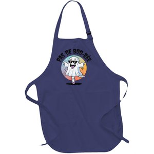 Pas De Boo Ree Funny Ghost Dance Ballet Halloween Full-Length Apron With Pockets