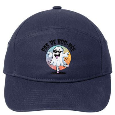 Pas De Boo Ree Funny Ghost Dance Ballet Halloween 7-Panel Snapback Hat