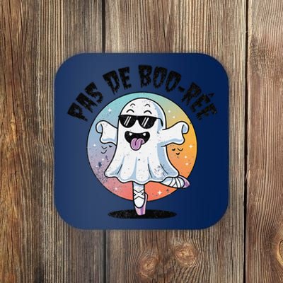 Pas De Boo Ree Funny Ghost Dance Ballet Halloween Coaster