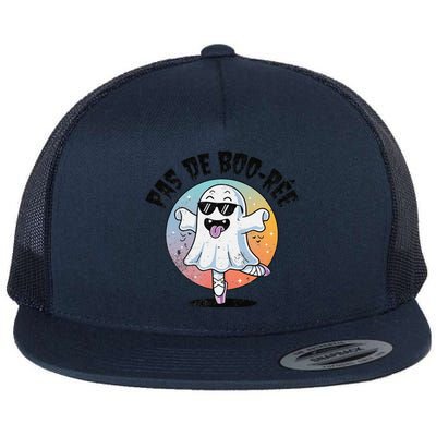 Pas De Boo Ree Funny Ghost Dance Ballet Halloween Flat Bill Trucker Hat