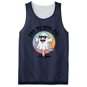 Pas De Boo Ree Funny Ghost Dance Ballet Halloween Mesh Reversible Basketball Jersey Tank