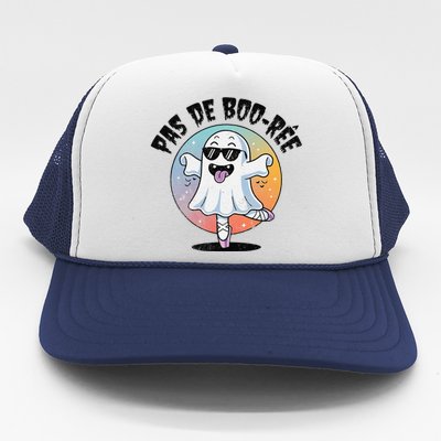 Pas De Boo Ree Funny Ghost Dance Ballet Halloween Trucker Hat