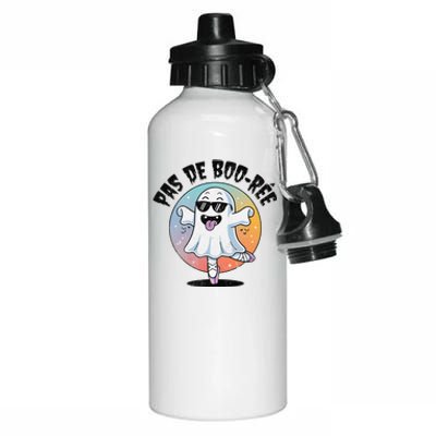 Pas De Boo Ree Funny Ghost Dance Ballet Halloween Aluminum Water Bottle