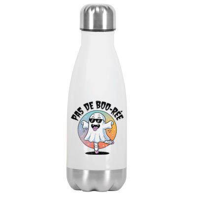 Pas De Boo Ree Funny Ghost Dance Ballet Halloween Stainless Steel Insulated Water Bottle