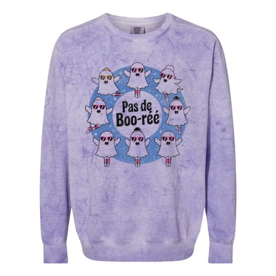 Pas De BooréE Ballet Dance Halloween Colorblast Crewneck Sweatshirt