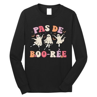 Pas De BooréE Ghost Ballet Dancer Halloween Dance Teacher Long Sleeve Shirt