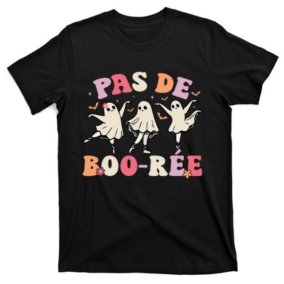 Pas De BooréE Ghost Ballet Dancer Halloween Dance Teacher T-Shirt