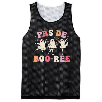 Pas De BooréE Ghost Ballet Dancer Halloween Dance Teacher Mesh Reversible Basketball Jersey Tank