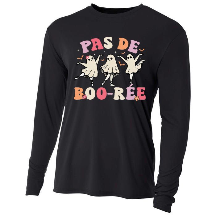 Pas De BooréE Ghost Ballet Dancer Halloween Dance Teacher Cooling Performance Long Sleeve Crew