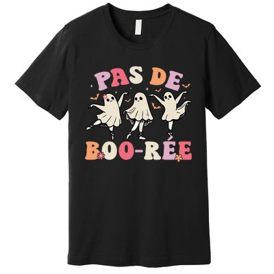 Pas De BooréE Ghost Ballet Dancer Halloween Dance Teacher Premium T-Shirt