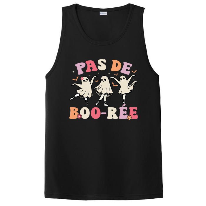 Pas De BooréE Ghost Ballet Dancer Halloween Dance Teacher PosiCharge Competitor Tank