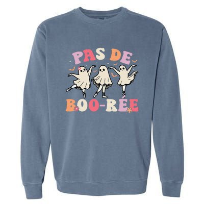 Pas De BooréE Ghost Ballet Dancer Halloween Dance Teacher Garment-Dyed Sweatshirt