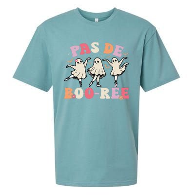 Pas De BooréE Ghost Ballet Dancer Halloween Dance Teacher Sueded Cloud Jersey T-Shirt