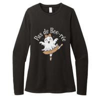 Pas De BooréE Funny Ballet Ghosts Halloween Dance Womens CVC Long Sleeve Shirt