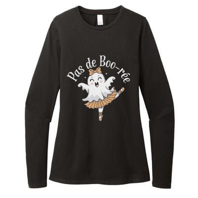 Pas De BooréE Funny Ballet Ghosts Halloween Dance Womens CVC Long Sleeve Shirt