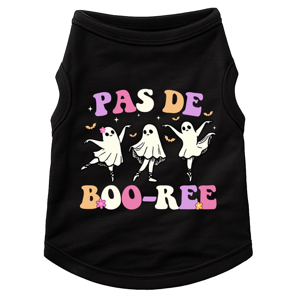 Pas De BooréE Ghost Ballet Dancer Halloween Doggie Tank