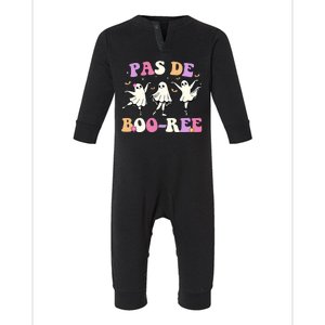 Pas De BooréE Ghost Ballet Dancer Halloween Infant Fleece One Piece