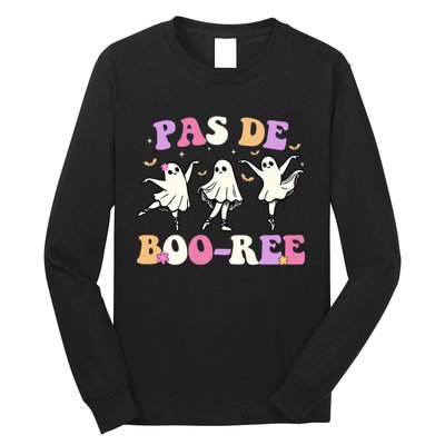 Pas De BooréE Ghost Ballet Dancer Halloween Long Sleeve Shirt