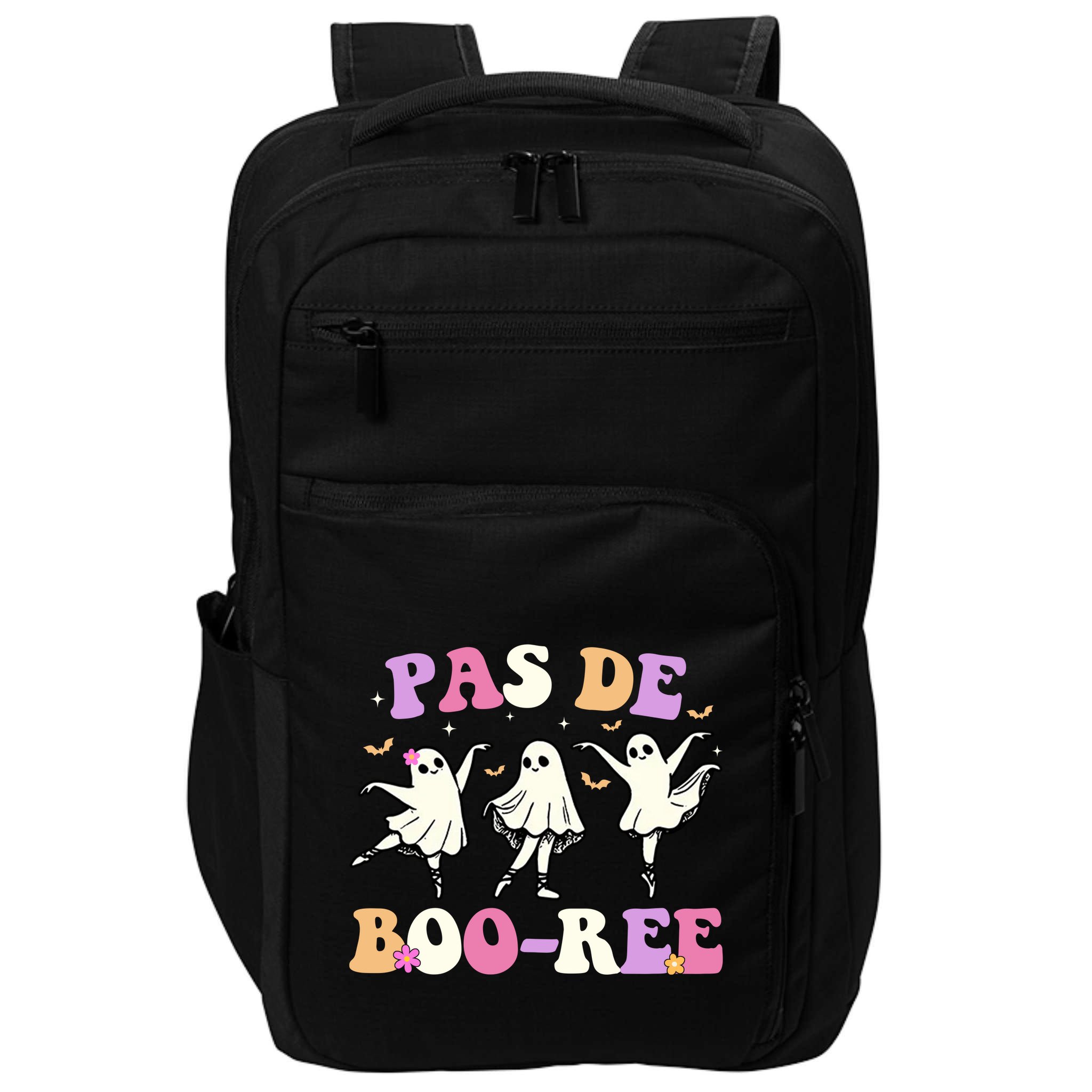 Pas De BooréE Ghost Ballet Dancer Halloween Impact Tech Backpack