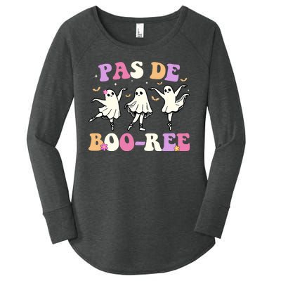 Pas De BooréE Ghost Ballet Dancer Halloween Women's Perfect Tri Tunic Long Sleeve Shirt