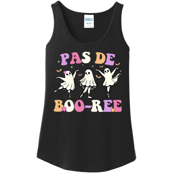 Pas De BooréE Ghost Ballet Dancer Halloween Ladies Essential Tank