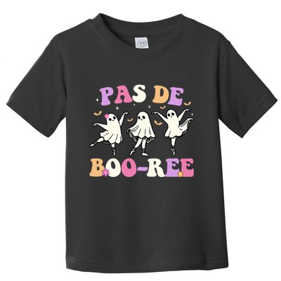 Pas De BooréE Ghost Ballet Dancer Halloween Toddler T-Shirt