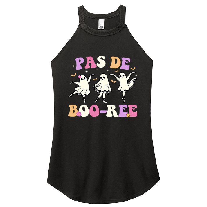 Pas De BooréE Ghost Ballet Dancer Halloween Women's Perfect Tri Rocker Tank