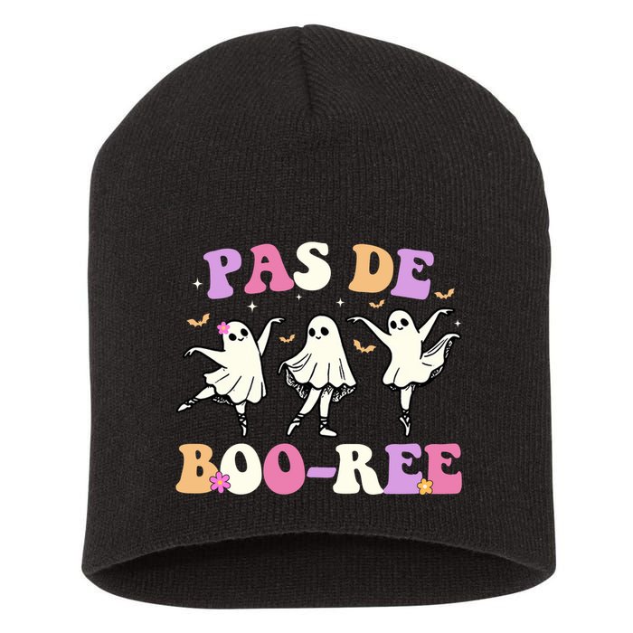 Pas De BooréE Ghost Ballet Dancer Halloween Short Acrylic Beanie