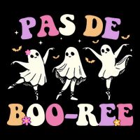 Pas De BooréE Ghost Ballet Dancer Halloween Short Acrylic Beanie