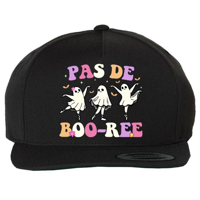 Pas De BooréE Ghost Ballet Dancer Halloween Wool Snapback Cap