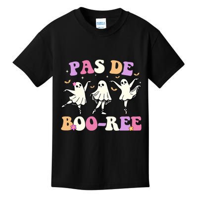 Pas De BooréE Ghost Ballet Dancer Halloween Kids T-Shirt