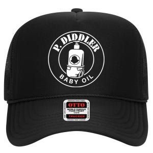 P Diddler Baby Oil High Crown Mesh Back Trucker Hat