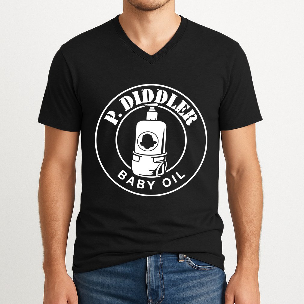 P Diddler Baby Oil V-Neck T-Shirt