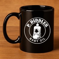 P Diddler Baby Oil 11oz C Handle Ceramic Mug