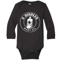 P Diddler Baby Oil Baby Long Sleeve Bodysuit