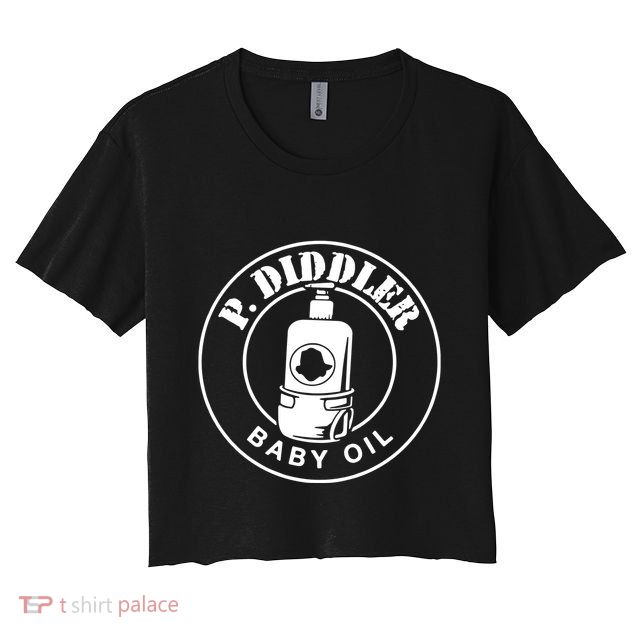 P Diddler Baby Oil Crop Top