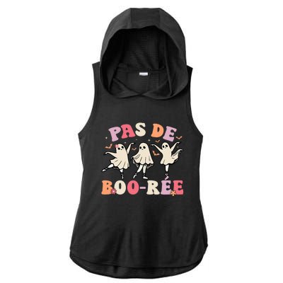 Pas De Boo RéE Ghost Ballet Dancer Halloween Dance Teacher Ladies PosiCharge Tri-Blend Wicking Draft Hoodie Tank