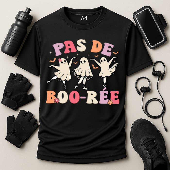 Pas De Boo RéE Ghost Ballet Dancer Halloween Dance Teacher Cooling Performance Crew T-Shirt