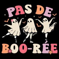 Pas De Boo RéE Ghost Ballet Dancer Halloween Dance Teacher Cooling Performance Crew T-Shirt