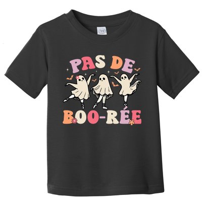 Pas De Boo RéE Ghost Ballet Dancer Halloween Dance Teacher Toddler T-Shirt