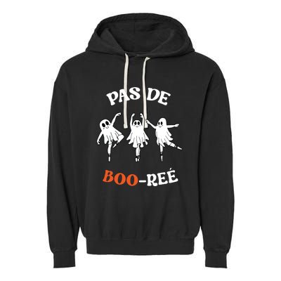 Pas De BooréE Ghost Ballet Dancer Halloween Dance Teacher Garment-Dyed Fleece Hoodie