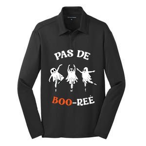 Pas De BooréE Ghost Ballet Dancer Halloween Dance Teacher Silk Touch Performance Long Sleeve Polo